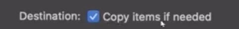 destination copy items if needed