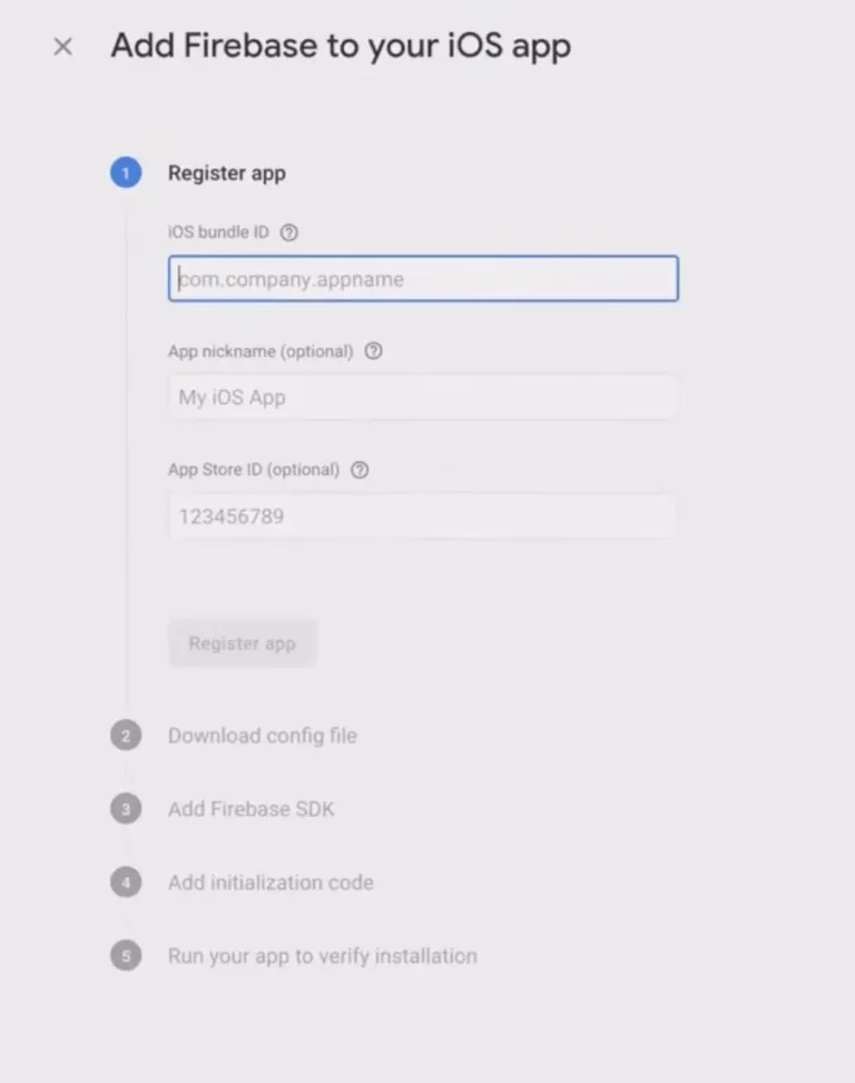 add firebase to your IOS app