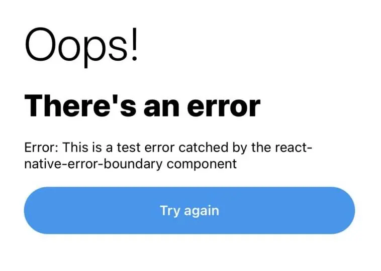 error boundary