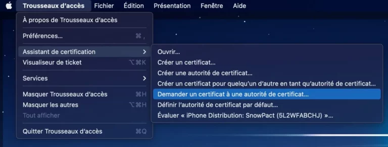Keychain Access / Trousseaux d’accès